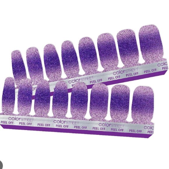 Color Street Achieve Grapeness 100% Real Nail Polish Strips - Picture 3 of 3